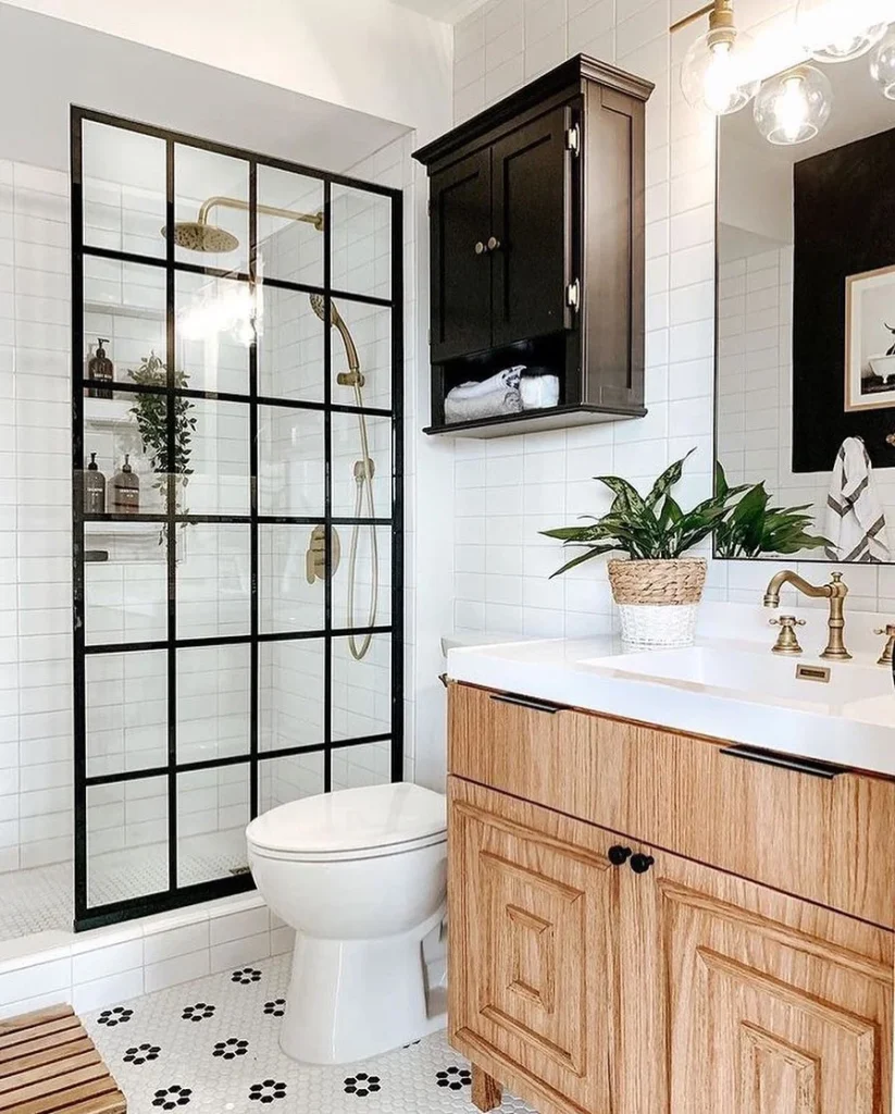 Luxury Walk-in Shower With Floor-to-ceiling Glass Panels