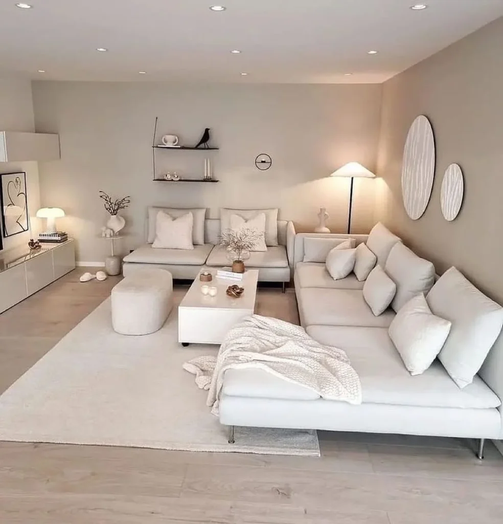 Minimalist White Living Room