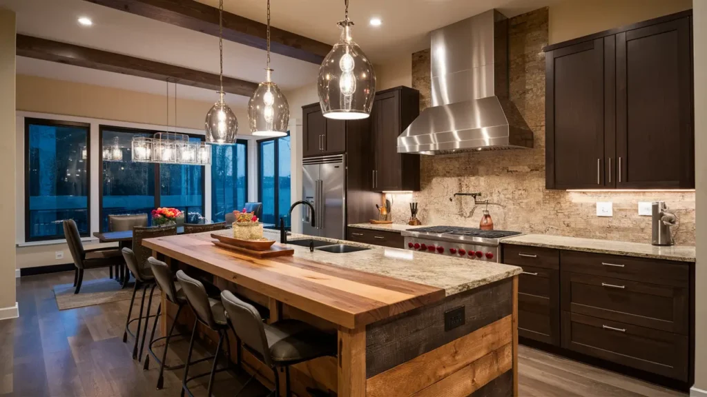 Modern Rustic Kitchen With A Reclaimed Wood