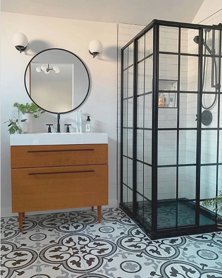 Natural Serenity Wood and Stone Bathroom