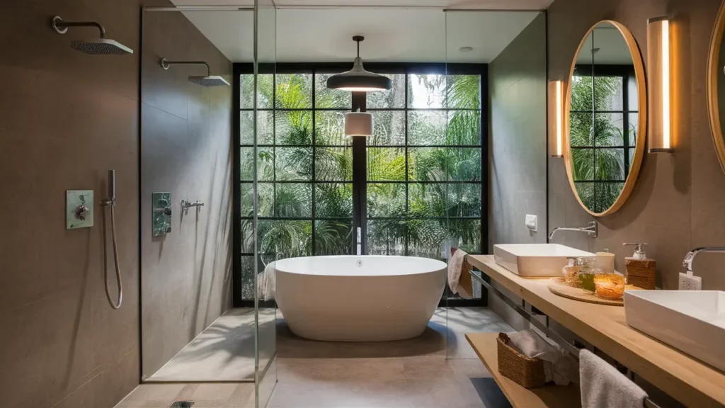 Sustainable Contemporary Bathroom With Eco-friendly Fixtures