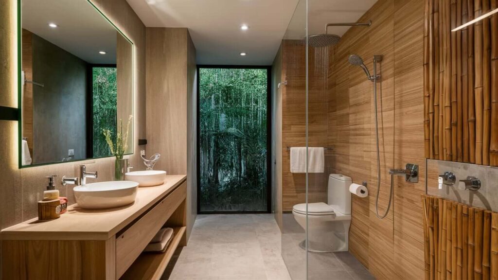 Bathroom With Eco-friendly Fixtures