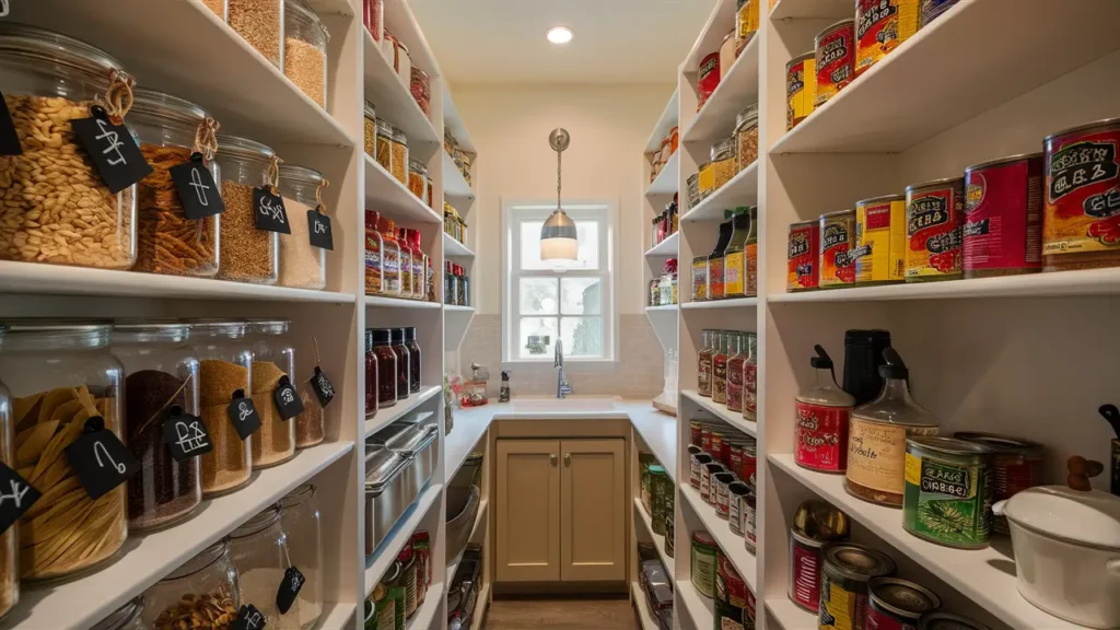 Pantry Showcasing An Impeccably Clean And Tidy Space