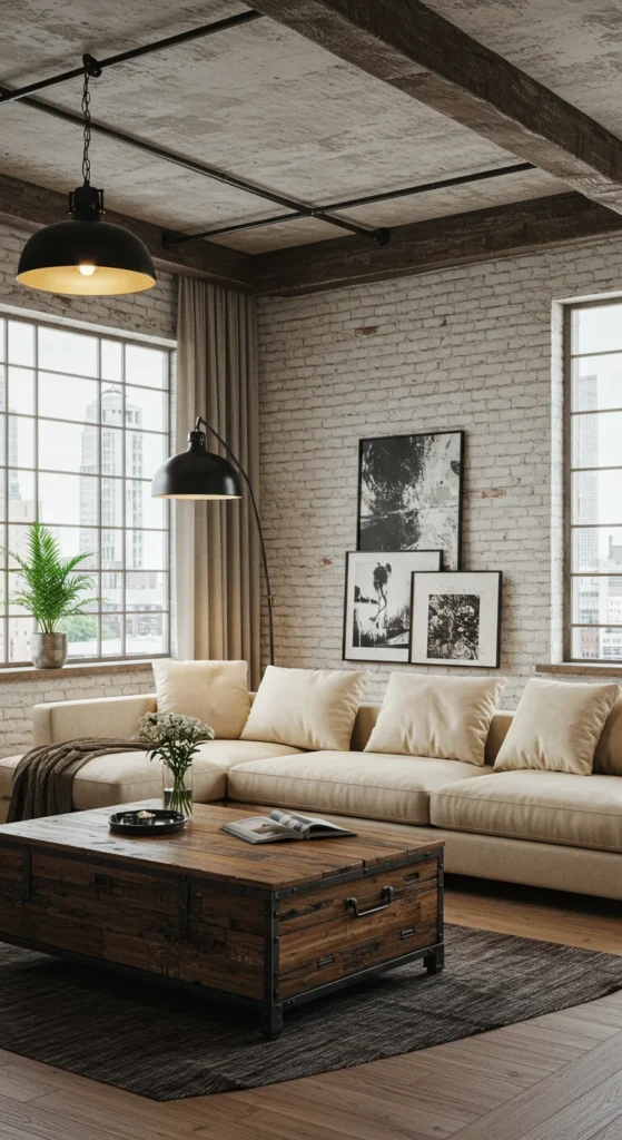 A Contemporary Loft-style Living Room