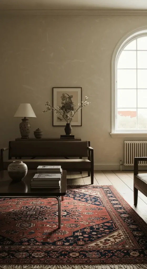 A Minimalist Traditional Living Room