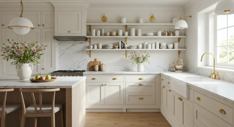 65 Warm White Kitchen Ideas