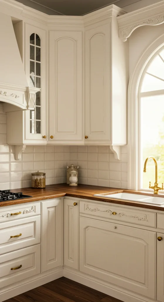 Classic Victorian-style White Kitchen